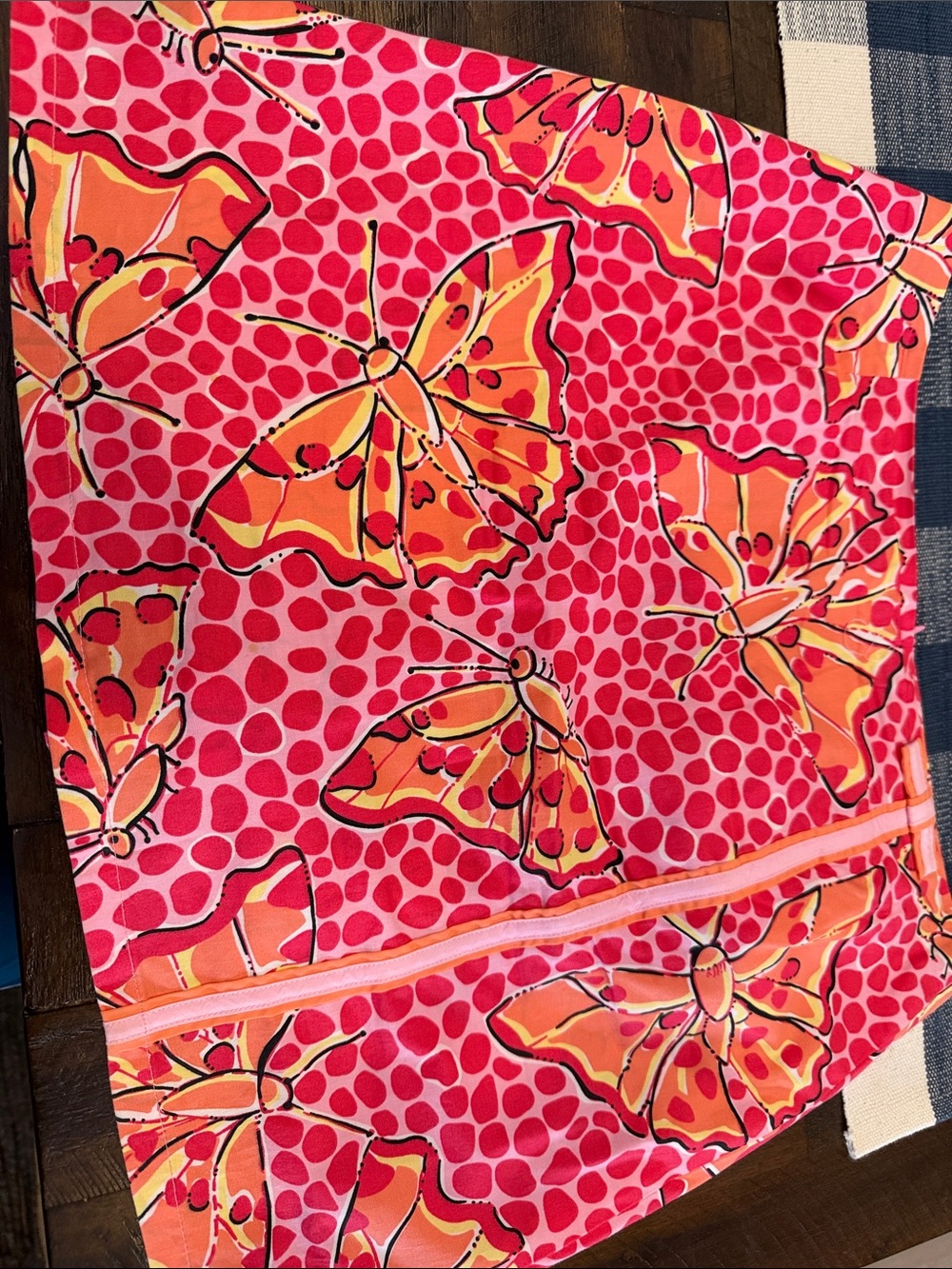 Lilly Pulitzer Pink & Orange cha cha Butterfly Golf Skort vintage
